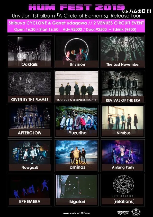 HUM FEST 2019 フライヤー
